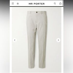 MR P. Golf Samuel Tapered Checked Cotton-Blend Seersucker
Trousers